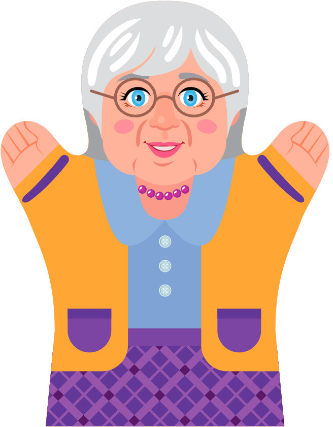 Кукла-перчатка «Бабушка Оля» | Би-Ба-Бо | Десятое королевство