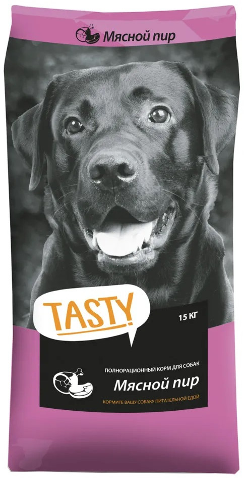 Корм сухой для взрослых собак | TASTY