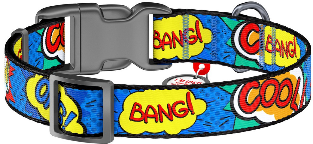 Ошейник для собак с QR-паспортом «Вау» | Nylon | Waudog