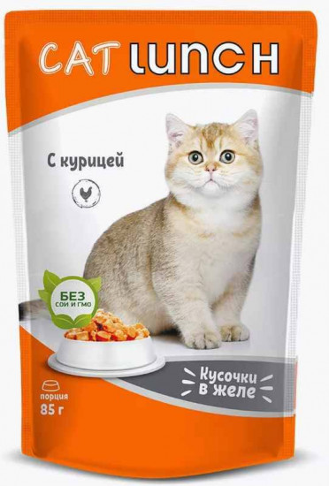 Корм для кошек «Кусочки в желе с курицей»