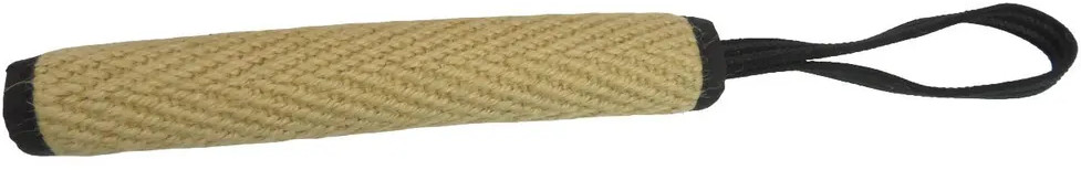 Игрушка-палка для собак джутовая одинарная с прорезиненной ручкой | BOW WOW