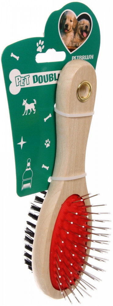 Расческа для собак и кошек массажная двухсторонняя «Лапки и царапки»