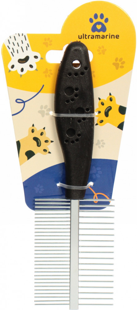 Расческа для собак и кошек двухсторонняя «Пушок» | Ultramarin