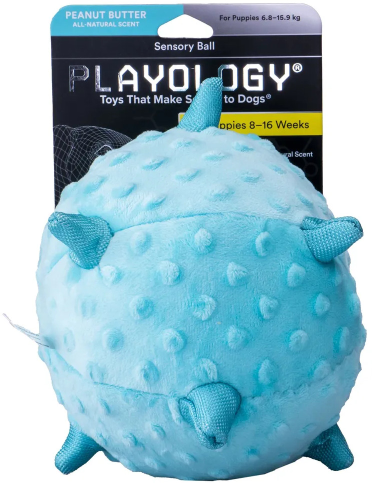 Игрушка для щенков с ароматом арахиса «Puppy Sensory Bal» | Playology