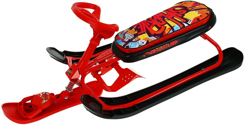 Снегокат «С граффити» | Nika Kids