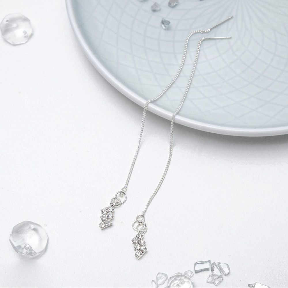 Серьги «Цепочки» | Wedding | Queen Fair