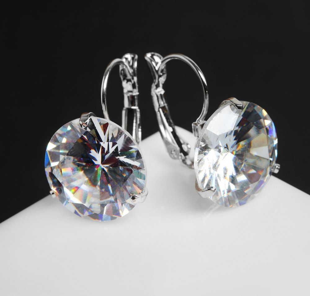 Серьги «Большой сапфир» | Wedding | Queen Fair