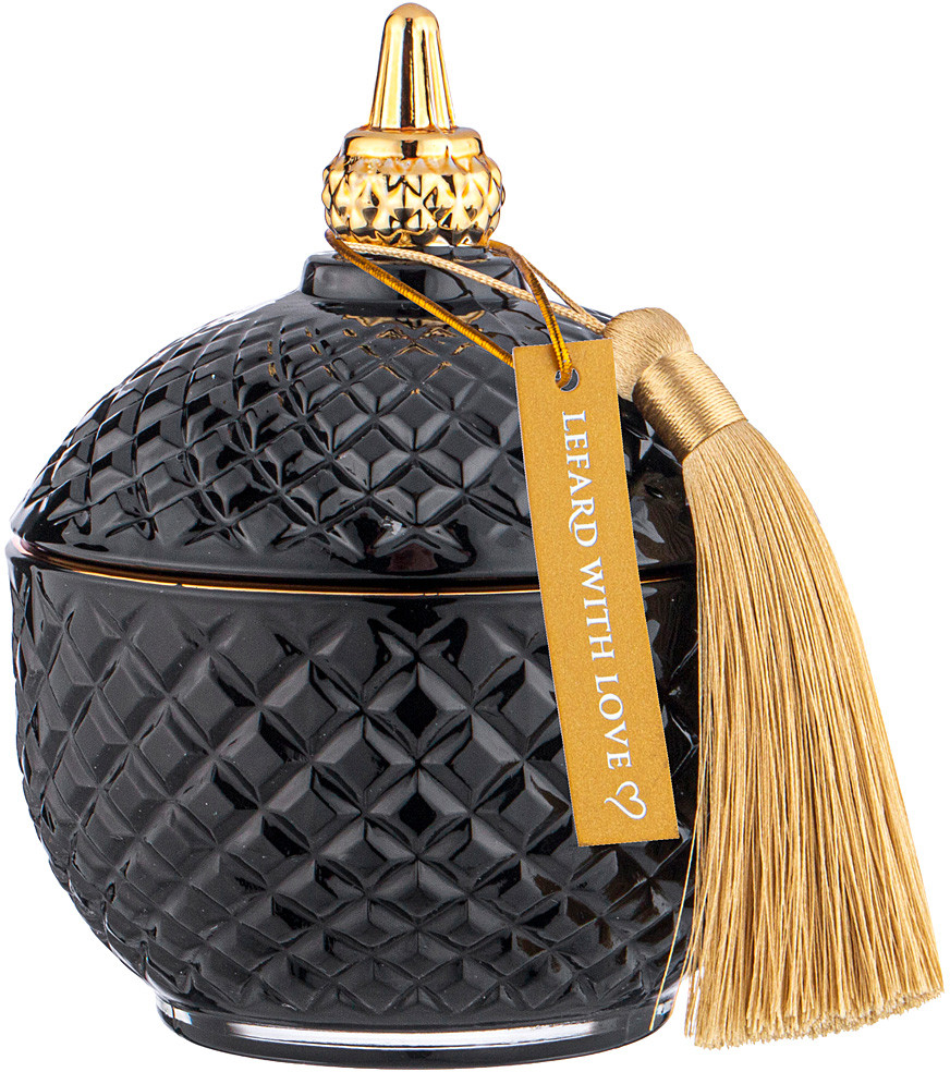 Емкость для хранения с крышкой «Charm black» | Glass Legend | Lefard