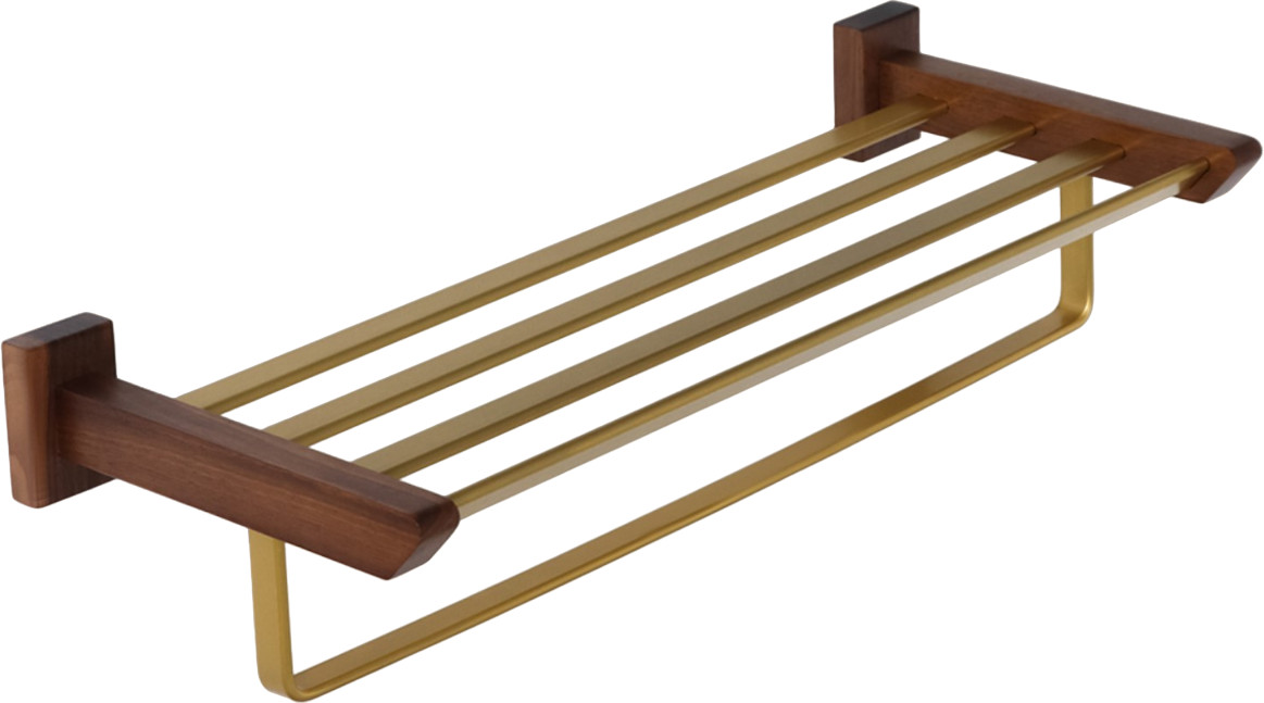 Полка с держателем для полотенец | Premiere hölzern | Stölz