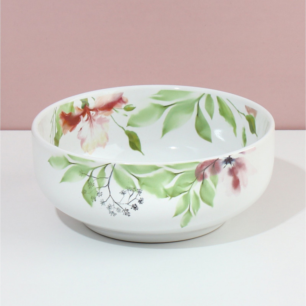 Тарелка глубокая «Акварель» | Летний букет | Dolce Ceramo