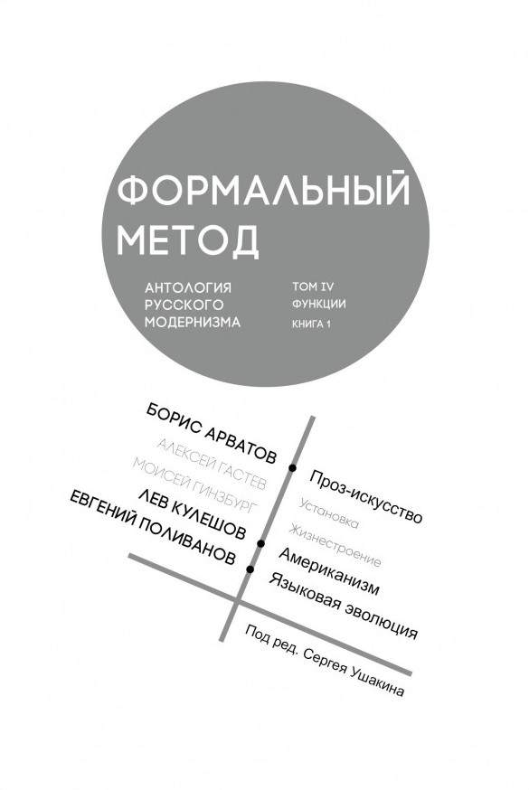 Формальный метод. Антология русского модернизма. Том 4. Функции. Книга 1