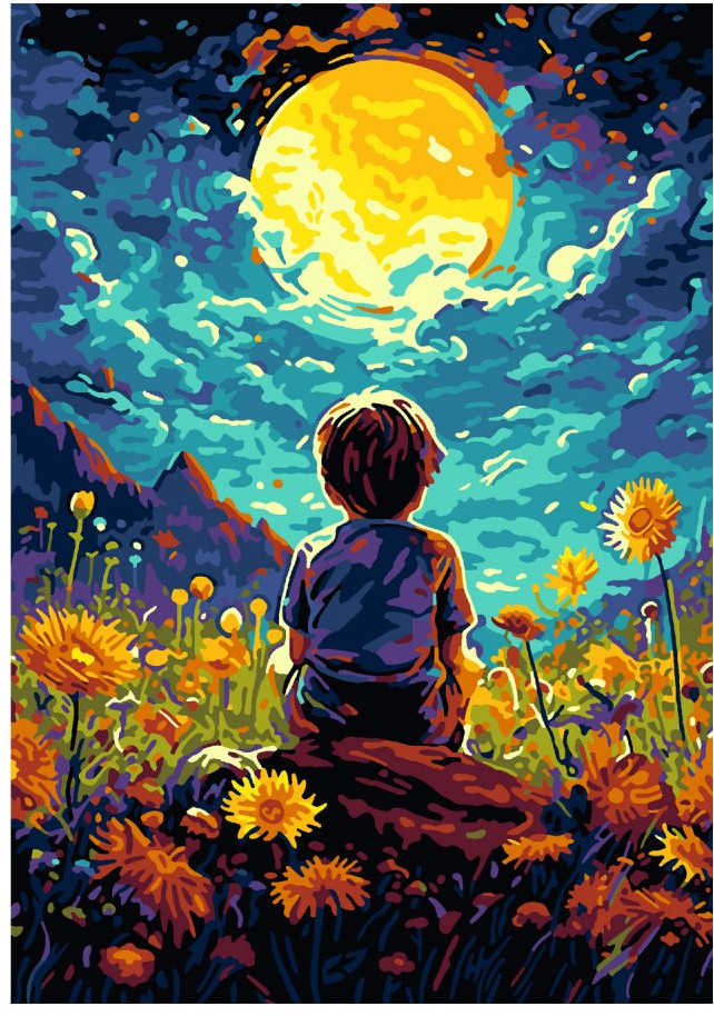 Картина по номерам «Мечтатель» | Lori