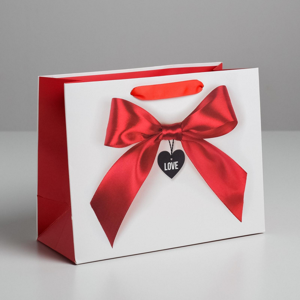 Пакет подарочный «Счастье моё» | Подарочная упаковка 14 февраля | Дарите Счастье