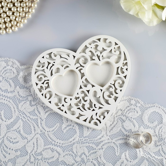 Подставка для колец «Ажур» | Свадьба в белых оттенках