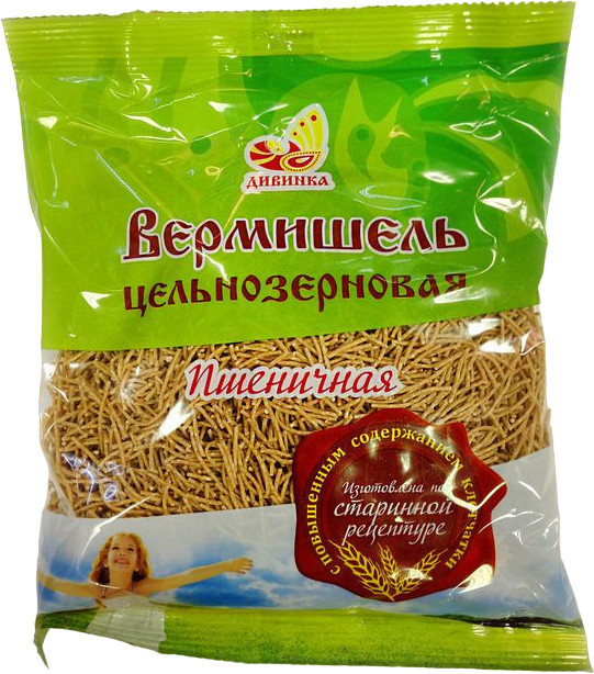 Вермишель пшеничная цельнозерновая | Дивинка