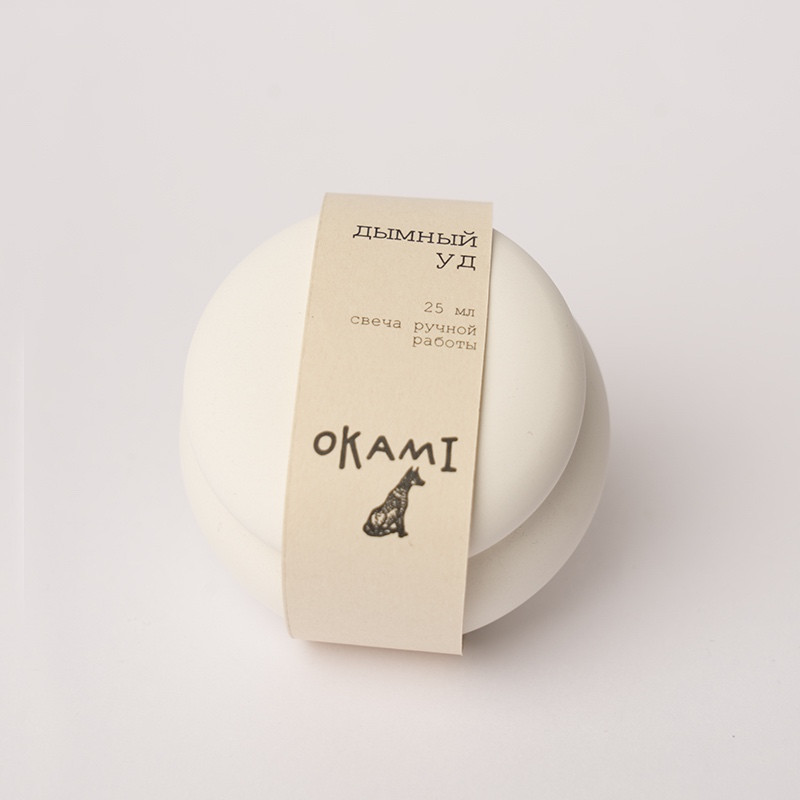 Ароматическая свеча «Дымный уд» | Okami