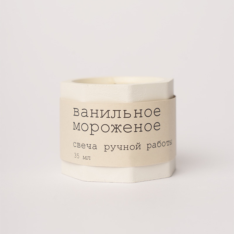 Ароматическая свеча «Ванильное мороженое» | Okami