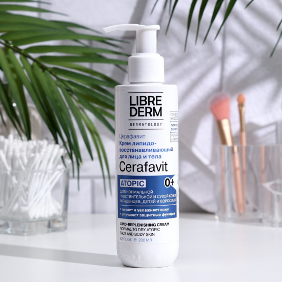Крем для лица и тела с церамидами и пребиотиком «Церафавит»
