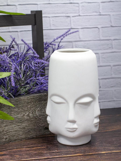 Ваза настольная «Лицо» | ИнтерPresent