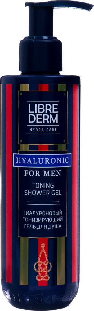 Гель для душа гиалуроновый тонизирующий мужской | For Men | Librederm