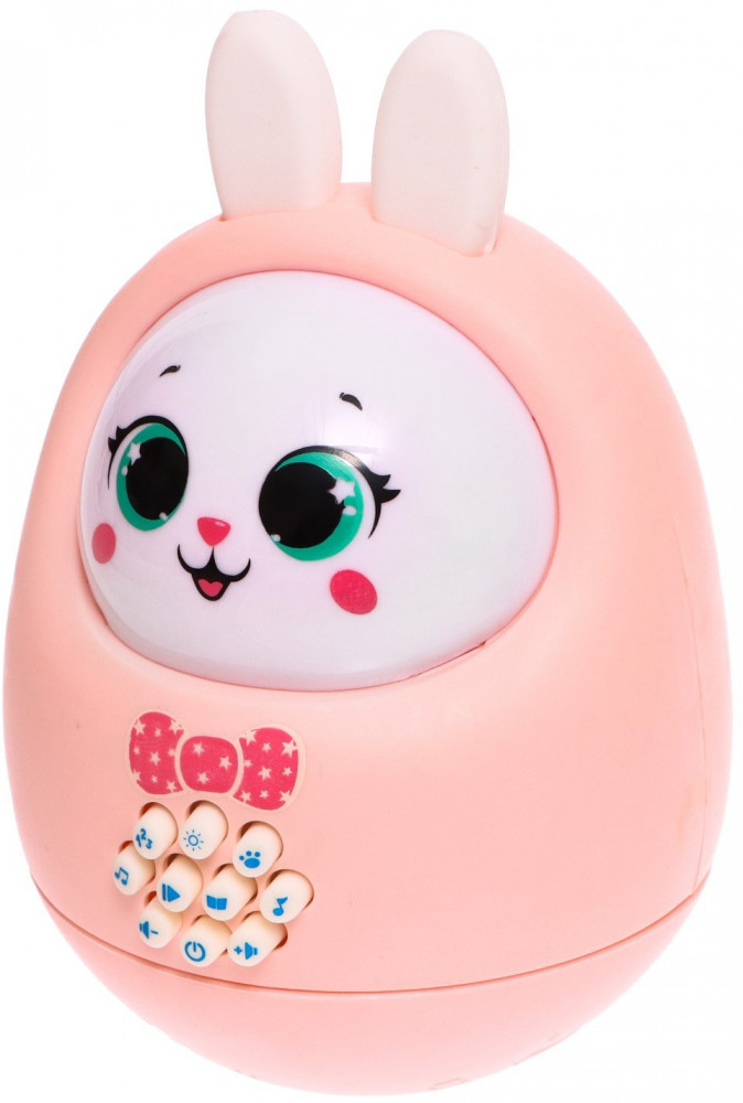 Неваляшка музыкальная «Милый зайчик» | Моя первая музыкальная игрушка | Zabiaka