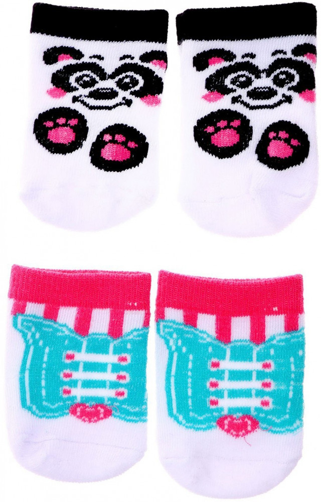 Комплект носков для пупса «Панда» | Аксессуары для пупса | Happy Valley