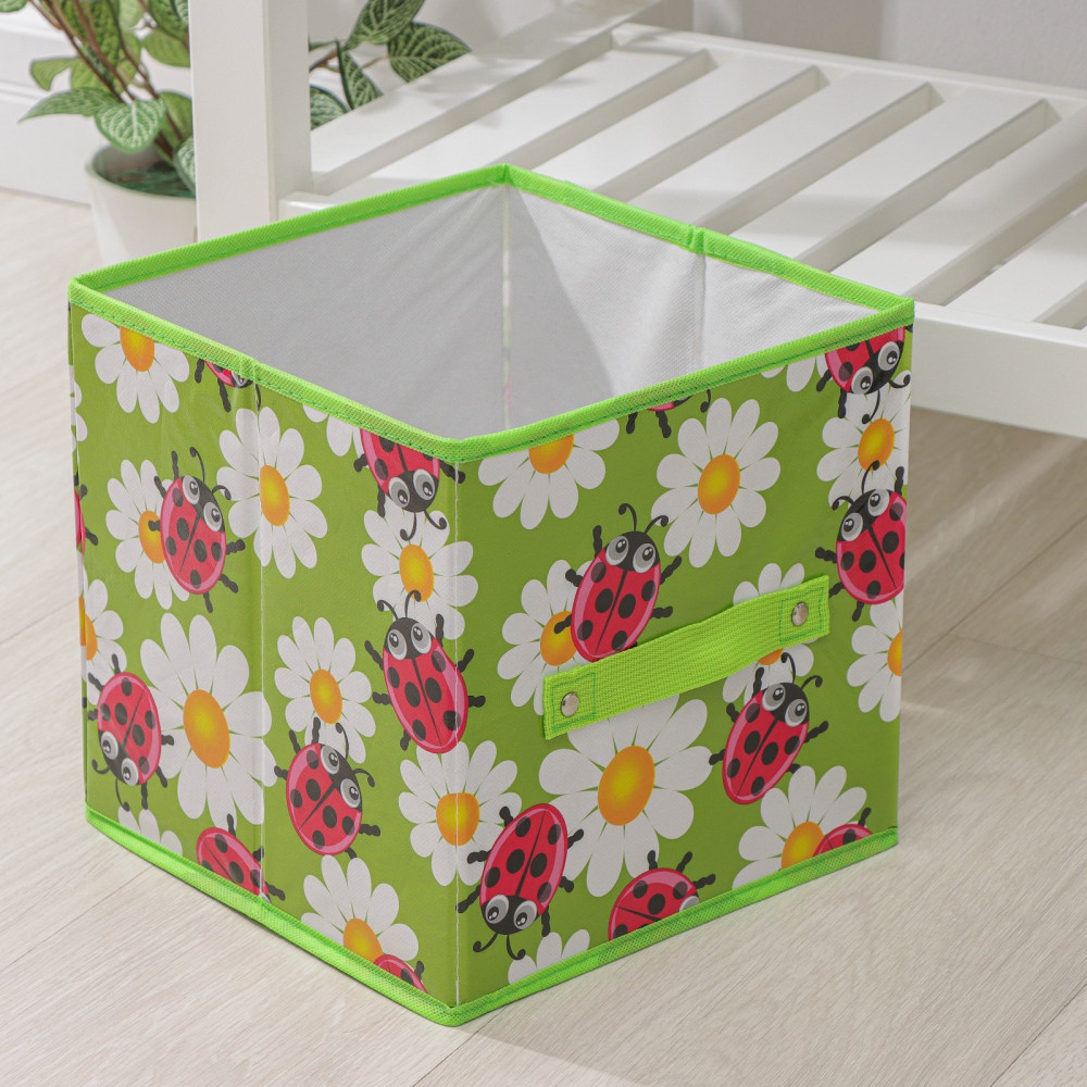 Короб стеллажный для хранения «Божьи коровки» | Доляна