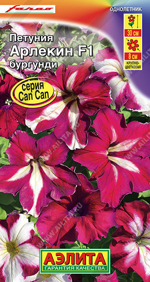 Петуния крупноцветковая «Арлекин Бургунди F1» | Саn Can | Аэлита