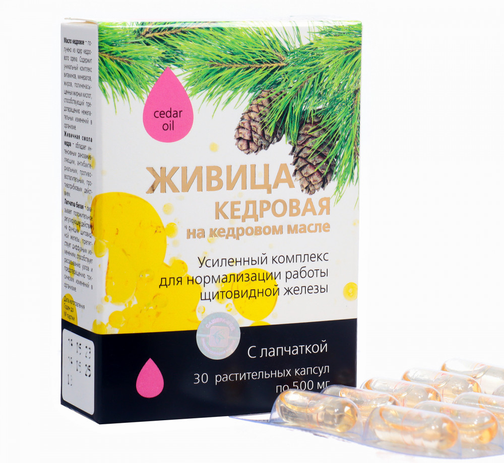 Живица на кедровом масле с лапчаткой | Сашера-Мед