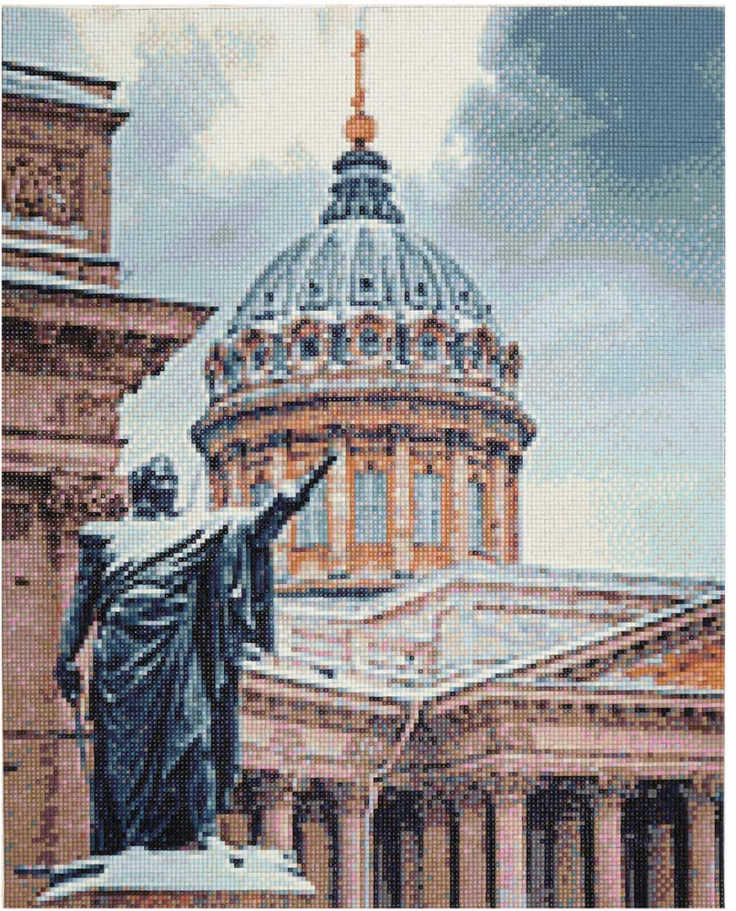 Мозаика алмазная «Памятник Кутузову у Казанского Собора» | Cristyle