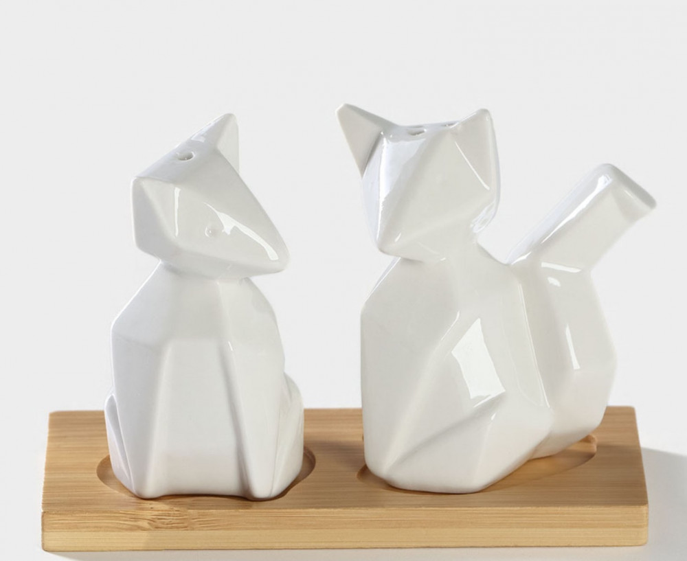 Набор для специй на подставке «Лисы» | BellaTenero