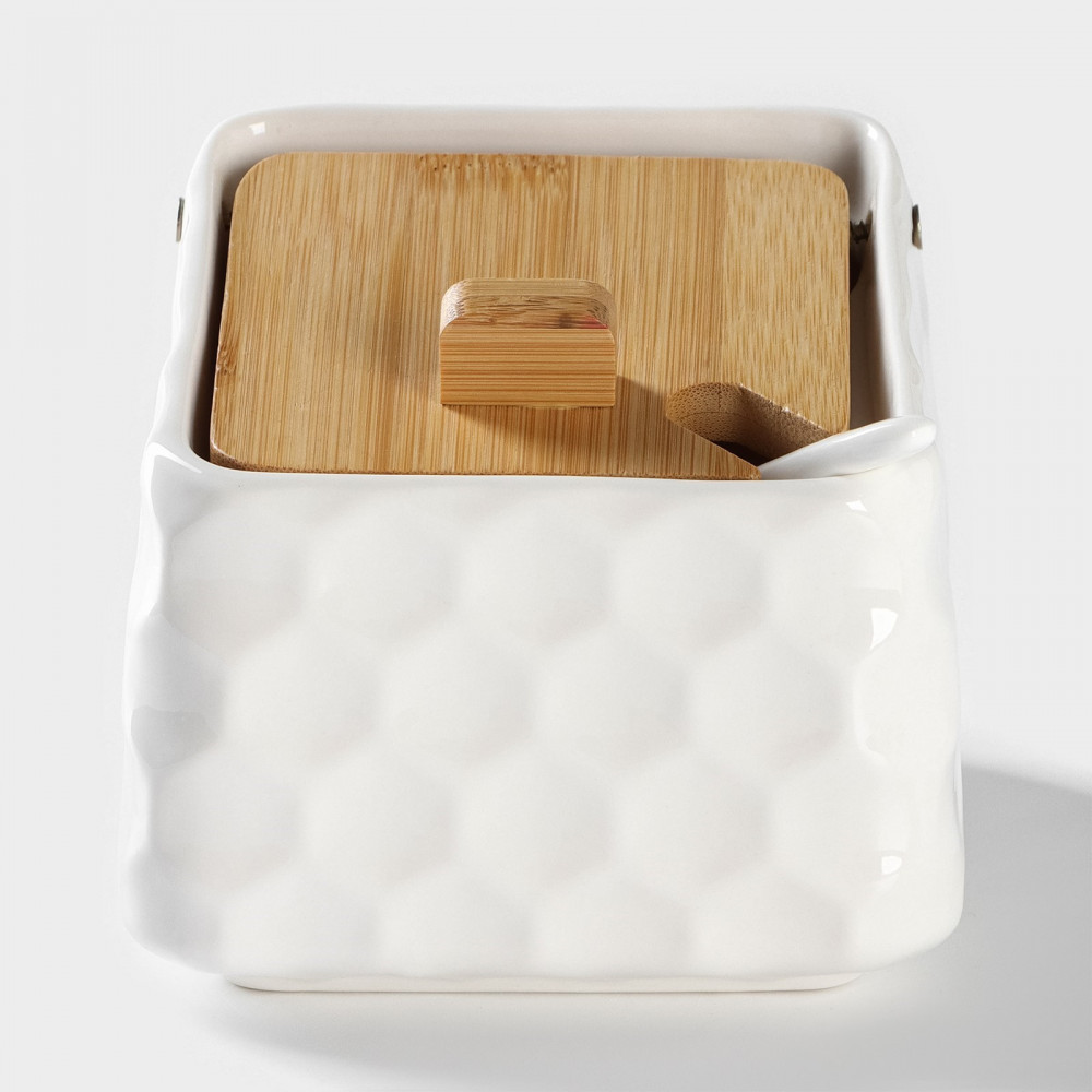 Банка для сыпучих продуктов с ложкой и крышкой | BellaTenero