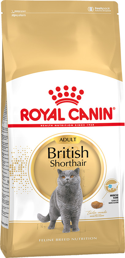 Корм для кошек породы британская короткошерстная «Adult British Shorthair» | Royal Canin
