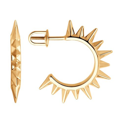 Серьги из золоченного серебра