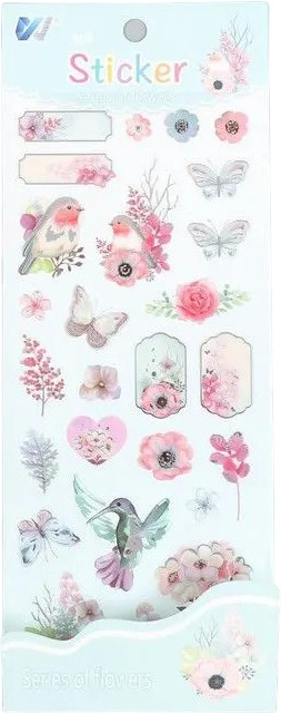 Набор наклеек «Птицы и цветы» | ИнтерPresent