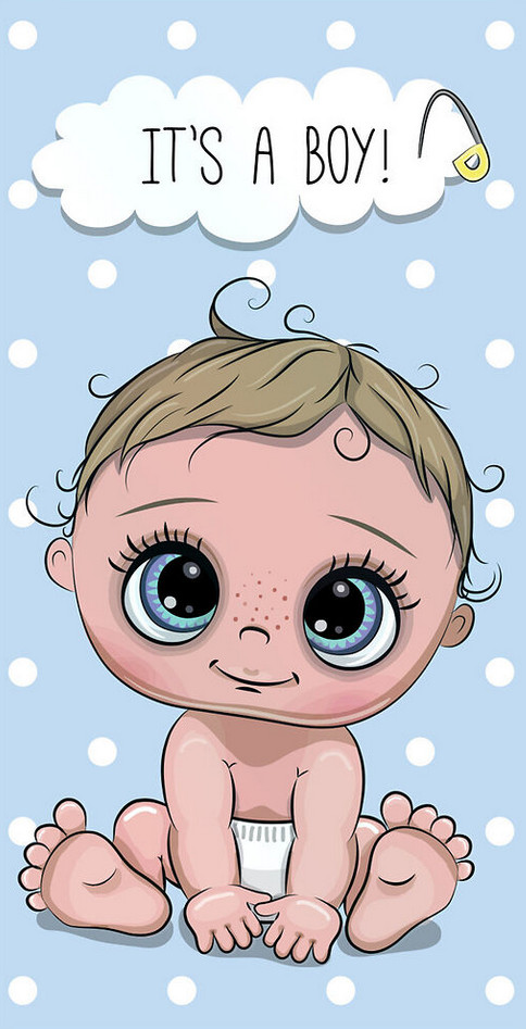 Конверт для денег «Рождение малыша. Мальчик»