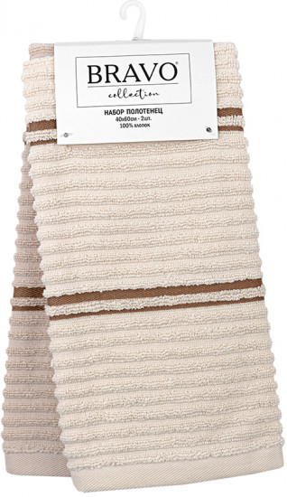 Набор махровых полотенец «Линия»
