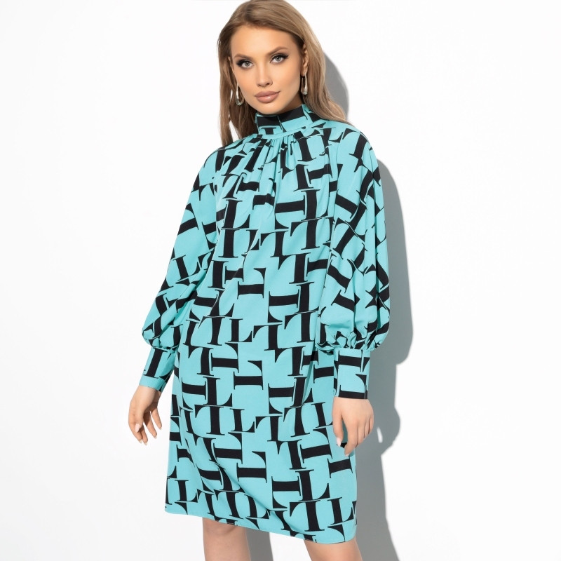 Платье женское «Леди элегант, mint black» | Charutti