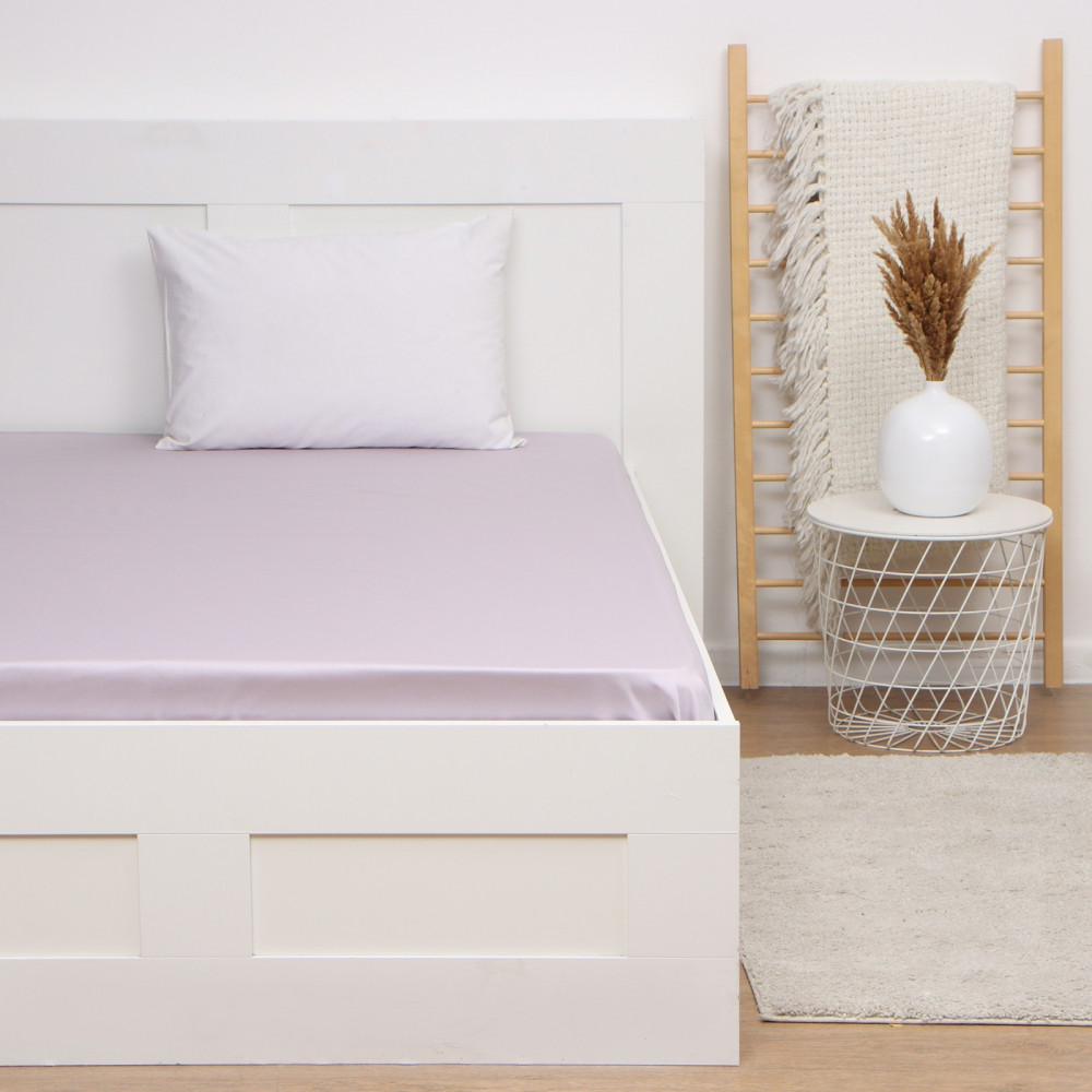 Простыня «Lilac field» | Satin collection | Этель