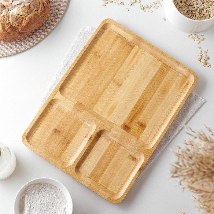 Менажница «Striata» | Бамбук | Доляна