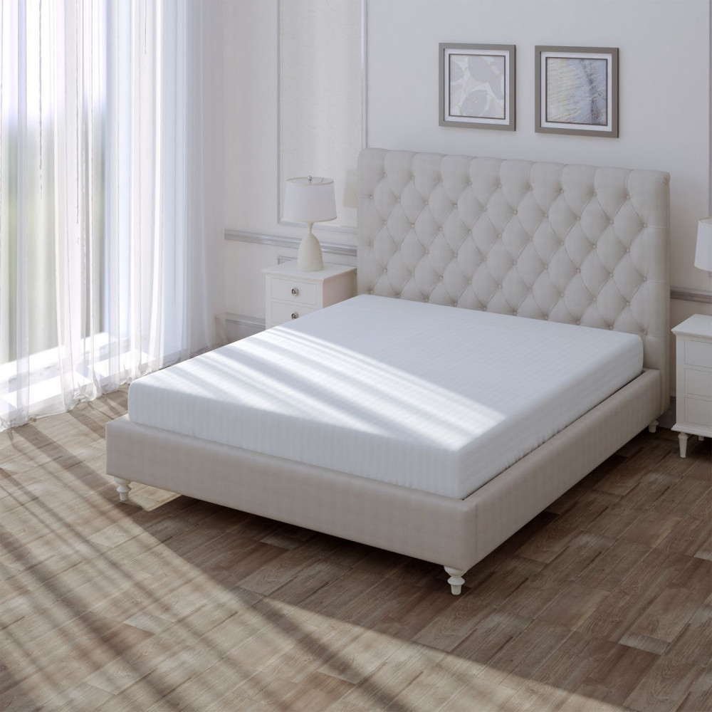 Простыня на резинке | Stripe | Verossa