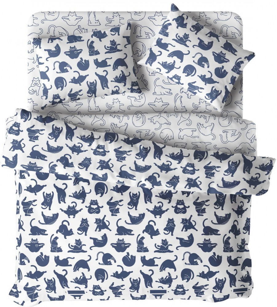 Комплект постельного белья «Yoga cat» | Yoga cat | НордТекс