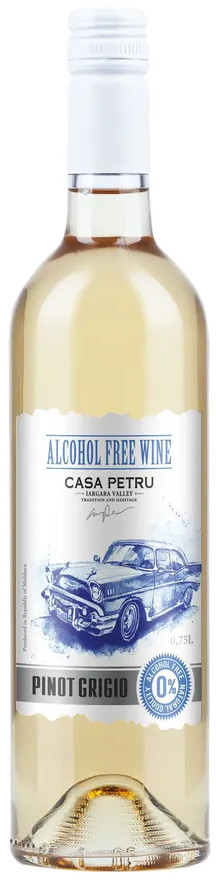 Вино безалкогольное «Pinot Grigio» | Casa Petru Alcohol Free
