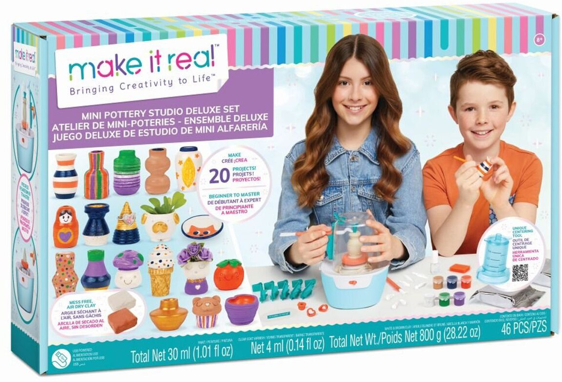 Набор для творчества «Mini Pottery Wheel Deluxe Set» | Make it real