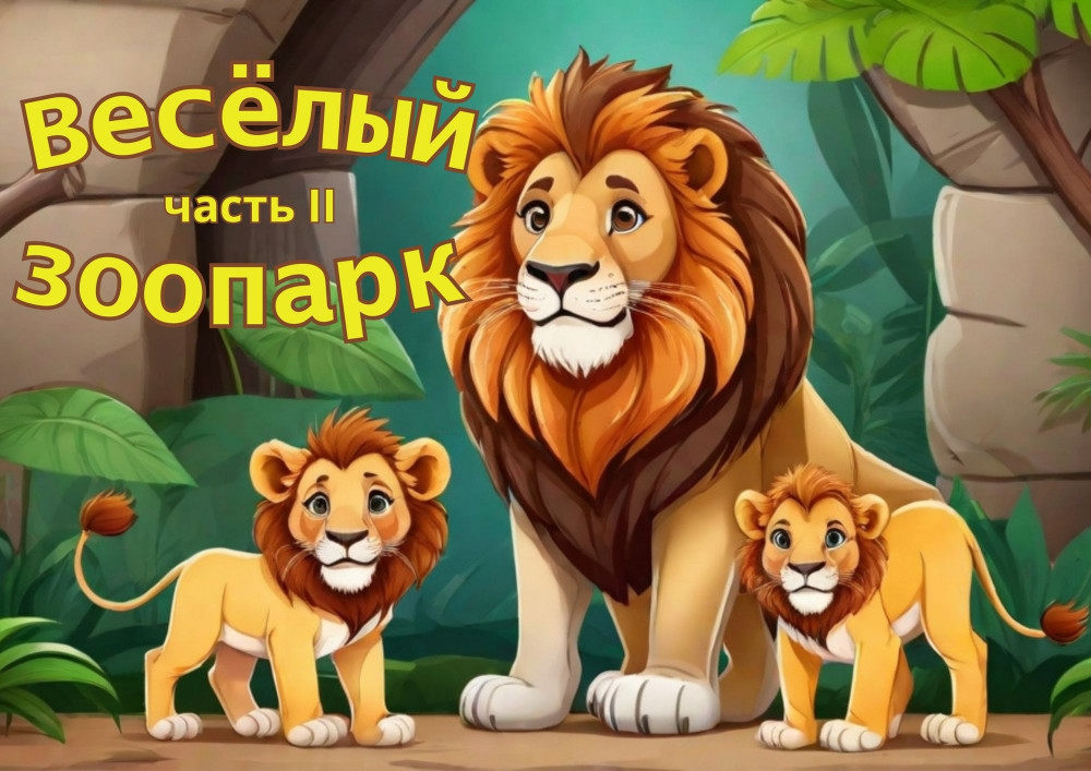 Книжка-раскраска «Весёлый Зоопарк» часть 2