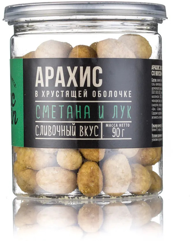 Арахис жареный в хрустящей оболочке «Сметана-лук» | MacGuffin