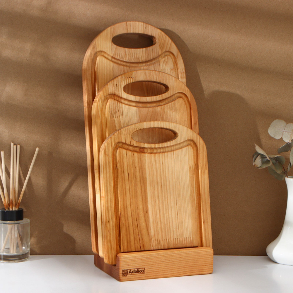 Набор разделочных досок на подставке | 14 февраля | Adelica