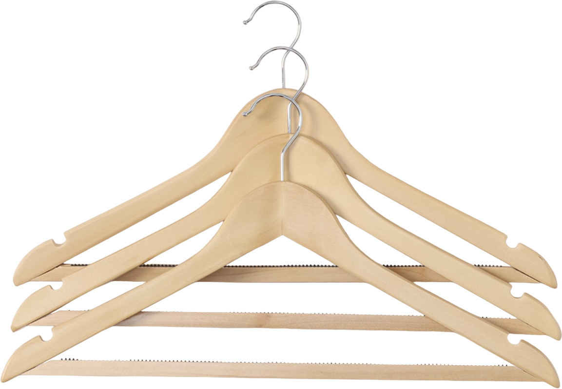 Набор вешалок-плечиков с антискользящей перекладиной | LaDо́m Bois | LaDо́m