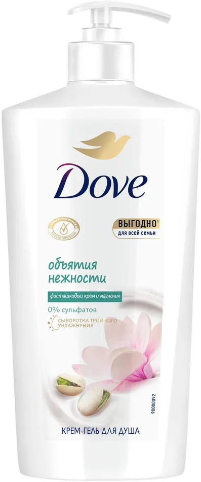 Крем-гель для душа бессульфатный «Объятия нежности» | Dove