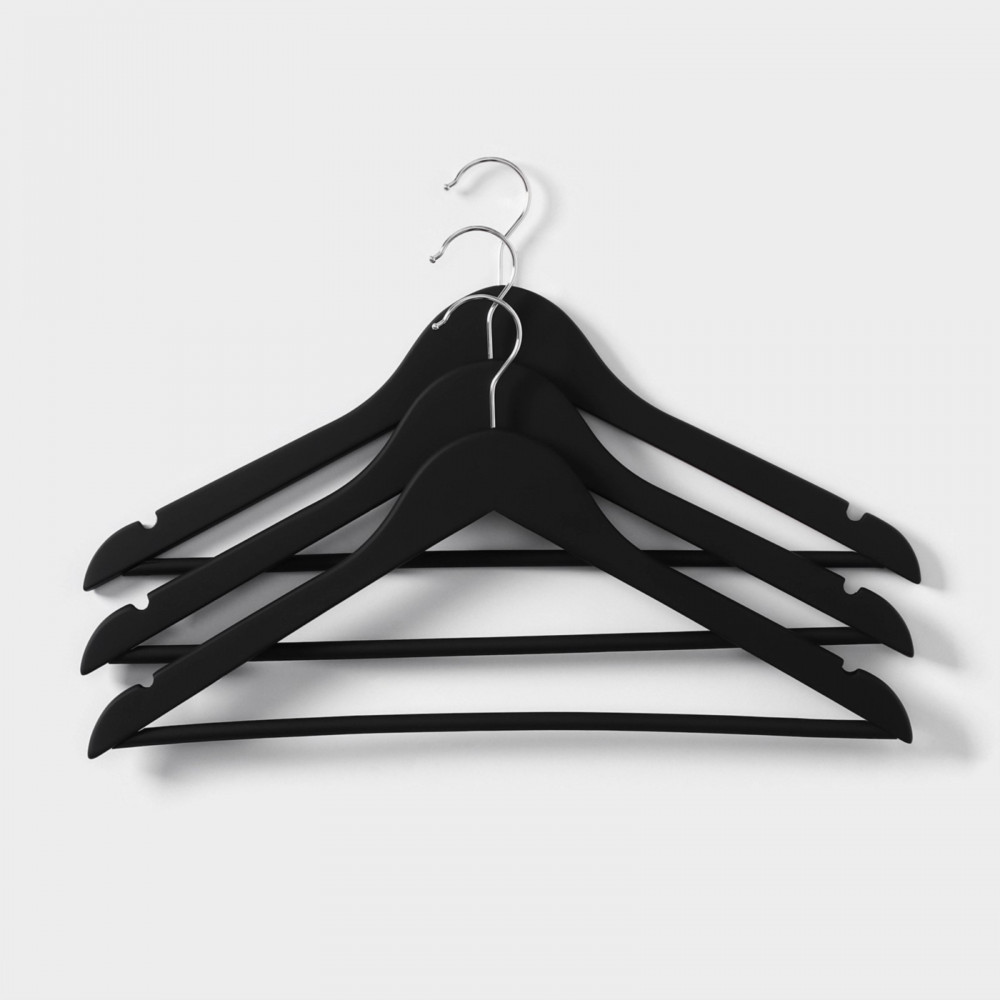 Набор вешалок-плечиков с перекладиной | LaDо́m Soft-Touch | LaDо́m